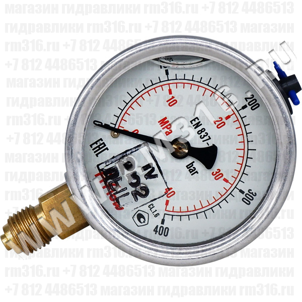 Манометр с поверкой 40 МПа