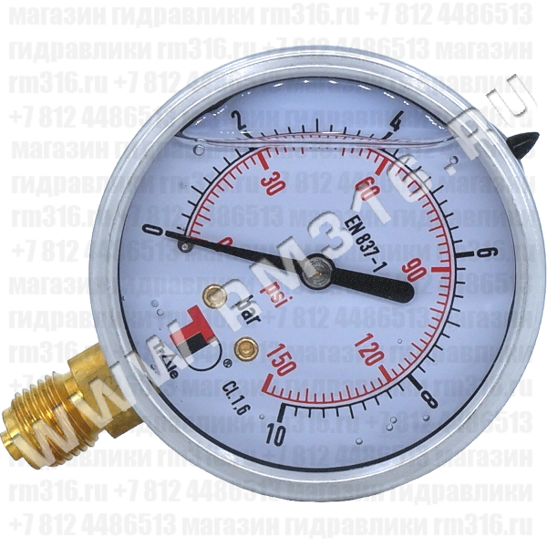 MFI6304010V Манометр виброустойчивый, радиальное присоединение