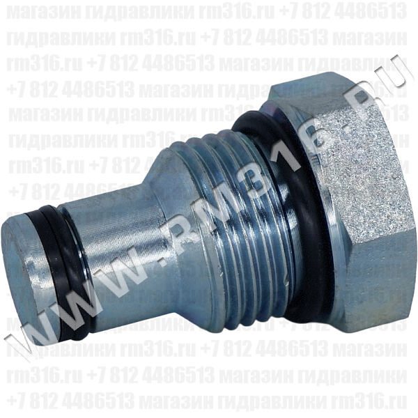 08-2-R0 Заглушка для гидравлического клапана (гидроклапана) картриджного (ввертного) исполнения, гнездо SAE8/2 (SAE 08), резьба 3/4-16 UNF-2A