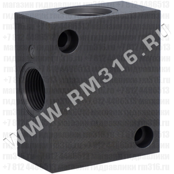 Корпус SAE12/3 (SAE 12), резьба под клапан 1 1/16-12 UNF-2B