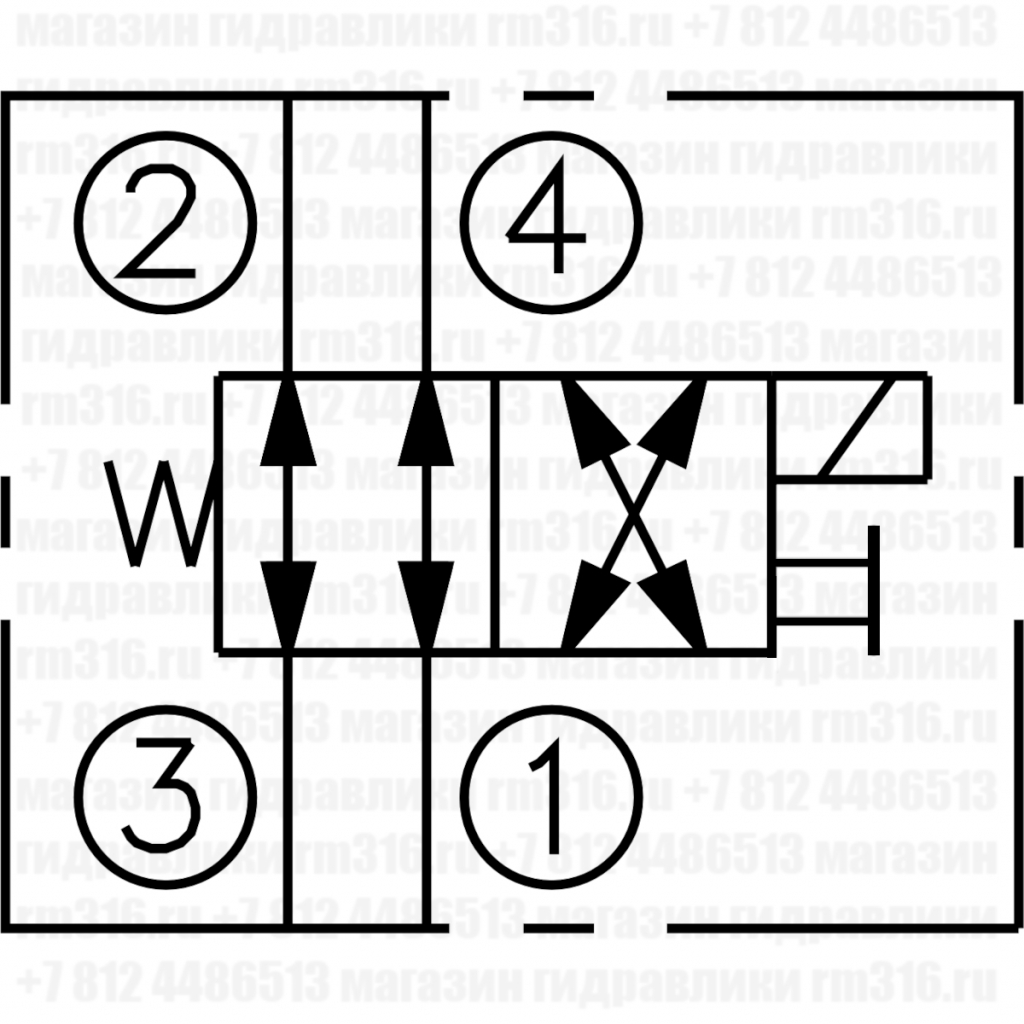 LSV2-10-4CO Четырехлинейный гидравлический клапан (гидроклапан) картриджного (ввертного) исполнения, с электромагнитным управлением SAE10/4 (SAE 10), резьба 7/8-14 UNF-2A