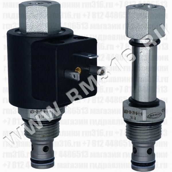 MSV-08-28-M-E-N Двухлинейный гидравлический клапан (гидроклапан) картриджного (ввертного) исполнения MSV-08-28-MEN MERIC