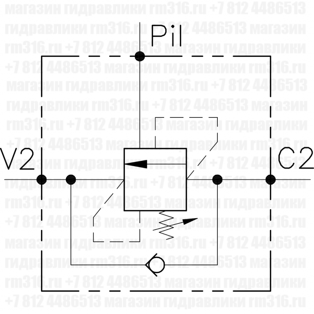 001.024.0H0 (OWC/SE-38/14FCB-H) Односторонний тормозной (уравновешивающий) клапан, монтаж на банджо-болт, с защитным колпачком