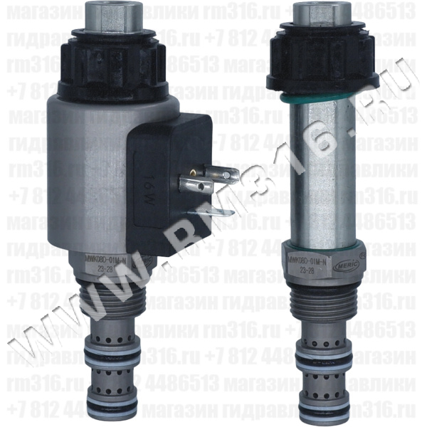 MWK08D-01M-N Трёхлинейный гидравлический клапан SAE8/3 (SAE 08) 3/4-16 UNF-2A MERIC