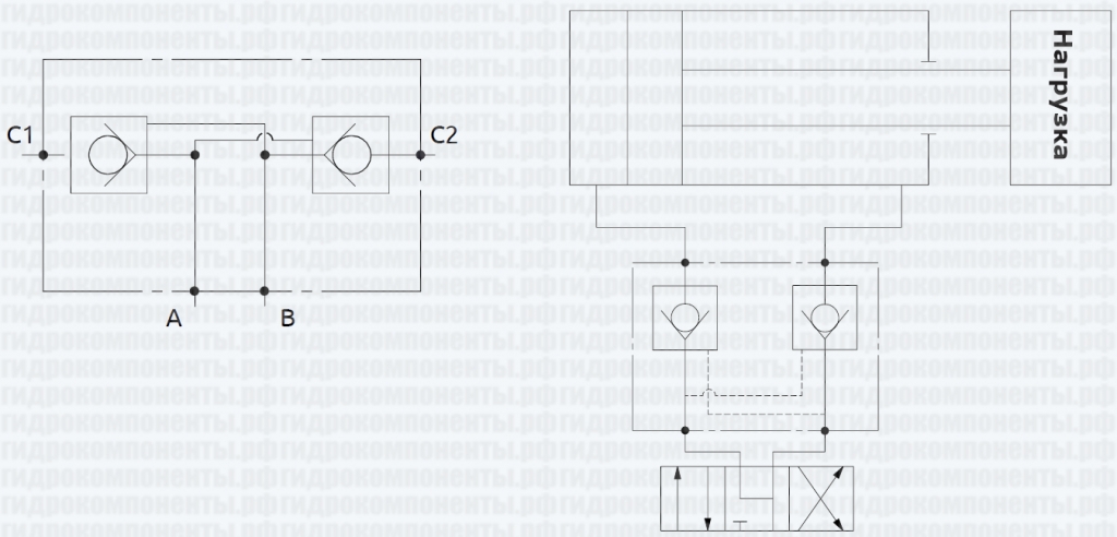 Гидрозамок схема гидравлическая