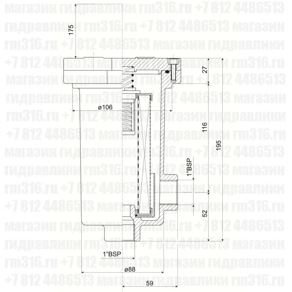AFR100C10NR, AFR100C25NR, AFR100F03NR, AFR100F06NR, AFR100F10NR, AFR100F25NR, AFR100R60NR, AFR100R90NR AFR100 фильтр для гидробака